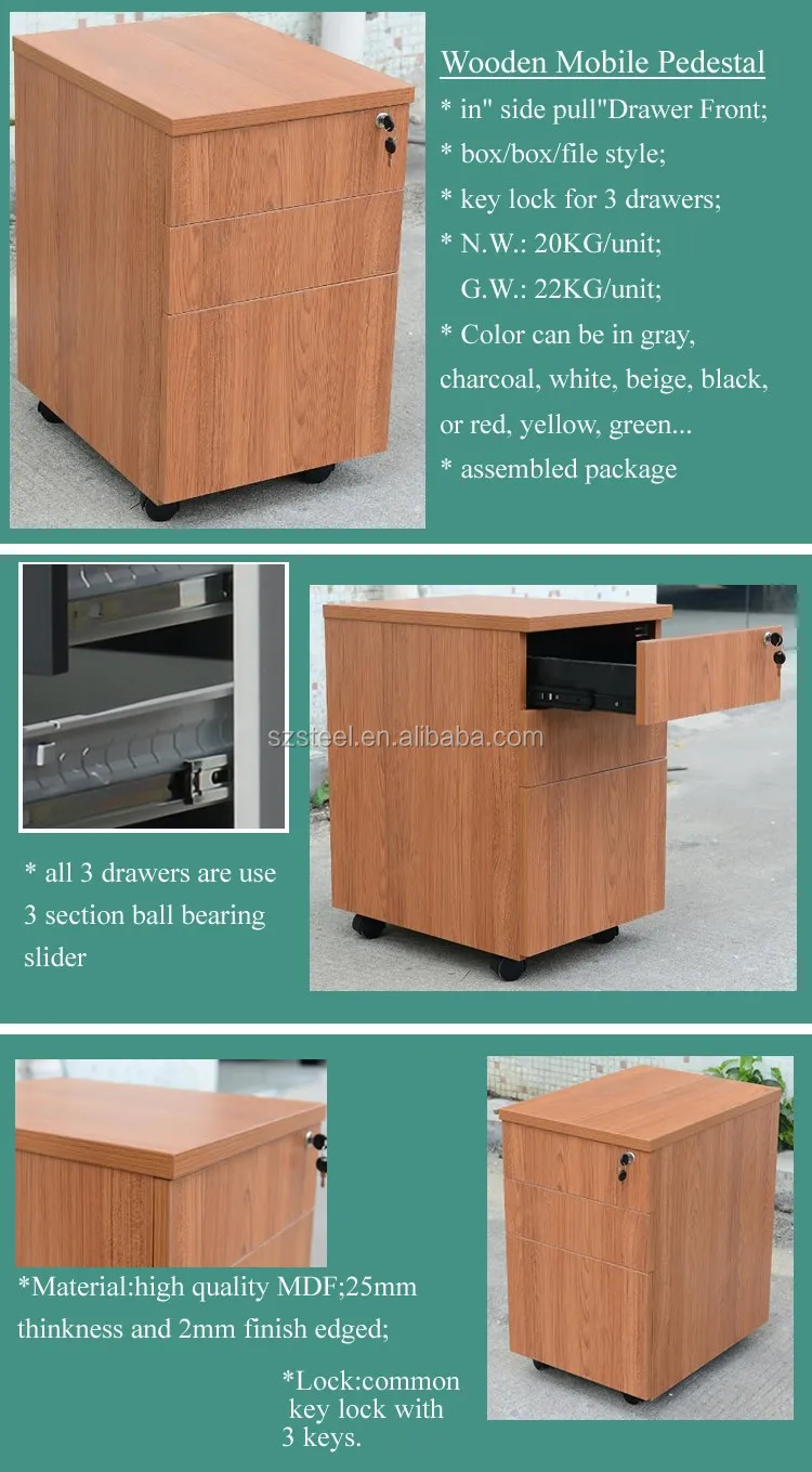 Wooden Mdf Filing Cabinet Locking Mechanism Drawing Filing Cabinet