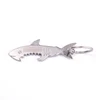 cute shark keychain custom opener key chain silver