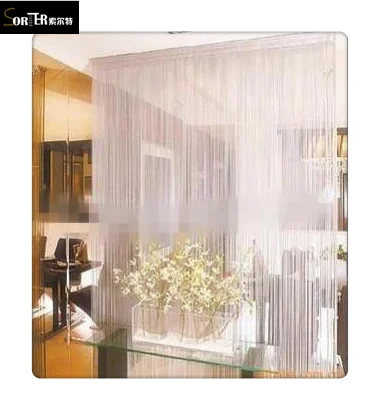 En gros moins cher moderne décoratif à franges fenêtre/rideau de porte