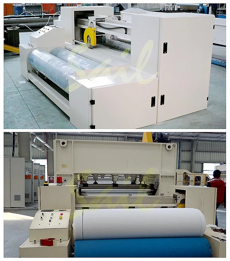 2017 Nonwoven Slitting Winding Machine Acrylic Blanket Cutting Rolling