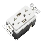 2.1A/4A Dual USB Charging port 20A American Duplex Tamper Resistant Receptacle NEMA 5-20R