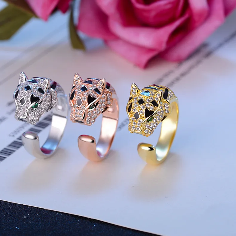 Wholesale Fashion Jewelry Micro Paved Zircon Gold Plated Domineering Leopard Ring for Men Women, Silver,rose gold
Wholesale Fashion Jewelry Micro Paved Zircon Gold Plated Domineering Leopard Ring for Men Women, Silver,rose gold