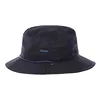 Professional Manufacture Plain Black Fisherman Cotton Bucket Hat, String Fishing Hat