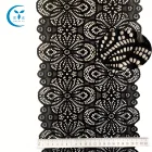 Eco-Friendly Lace Trim Black Wholesale Nylon Spandex American Black Lingerie Stretch Lace Trim
