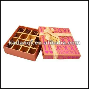 new design fashion cardboard gift box for chocolate or cookies
