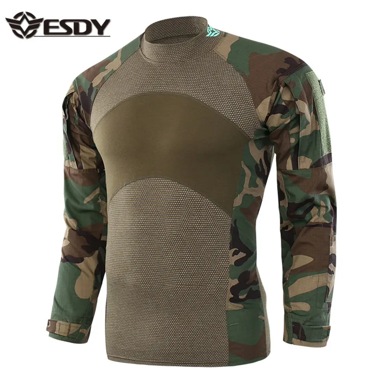 

6-colors ESDY Army Military Combat Long Sleeve Tactical outdoor camo Shirt