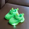 Hot Sale Latest Kids Fashion Breathable Casual Flashing Light Led Shoes Sneakers for Boys and Girls
