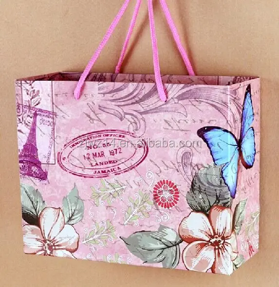 bag/ paper shopping bag with handles/ paper gift bag wholesale