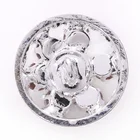 New Snap Logo Silver Crystal Button Rhinestone Metal Jeans Button For men