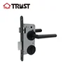 TRUST TH003-BL-7255-A65KT -304SS Hollow Door lever handle Lock With Mortise Lock 7255 and Key-Turn Cylinder