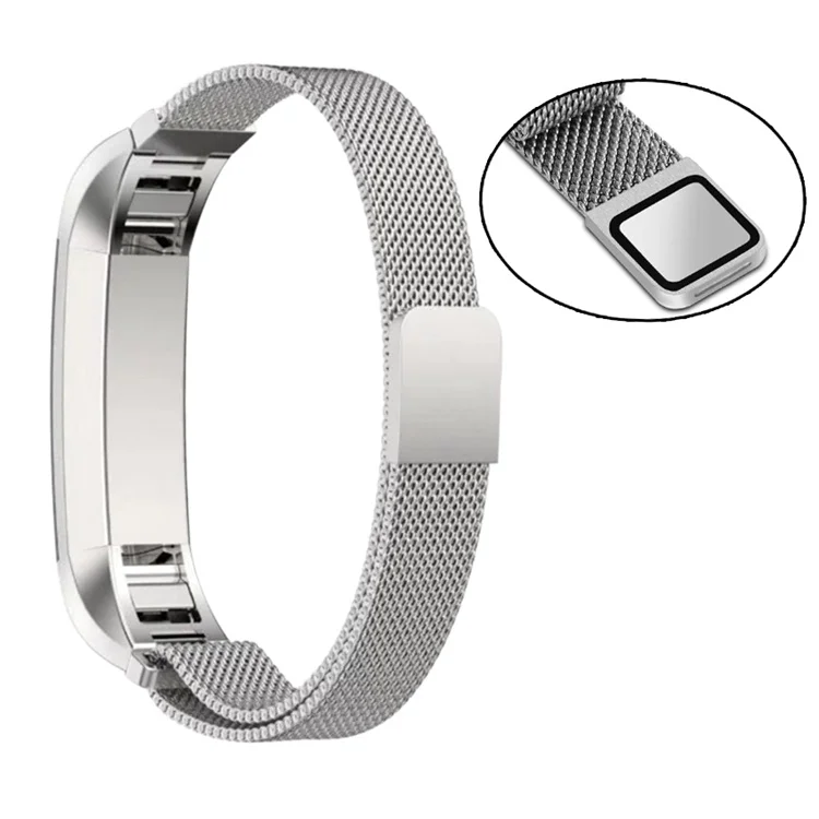 2018 new stainless steel milanese loop band strap replacement for fitbit alta hr, Silver/black/gold
2018 new stainless steel milanese loop band strap replacement for fitbit alta hr, Silver/black/gold
