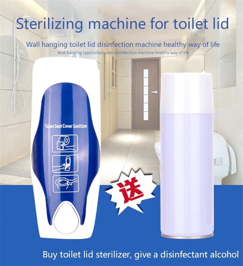 Hand Manual Toilet Seat Cover Disinfectant Sanitizers Dispensers Toilet