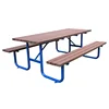 Arlau Outdoor wooden cafe picnic table benches