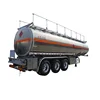 12100*2500*3900mm acid Fuel Tank Trailer used 3 axle 35cbm fuel tank semi trailer 40 m3