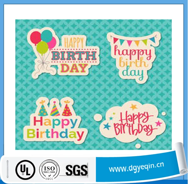 beautiful birthday gift label sticker for packing