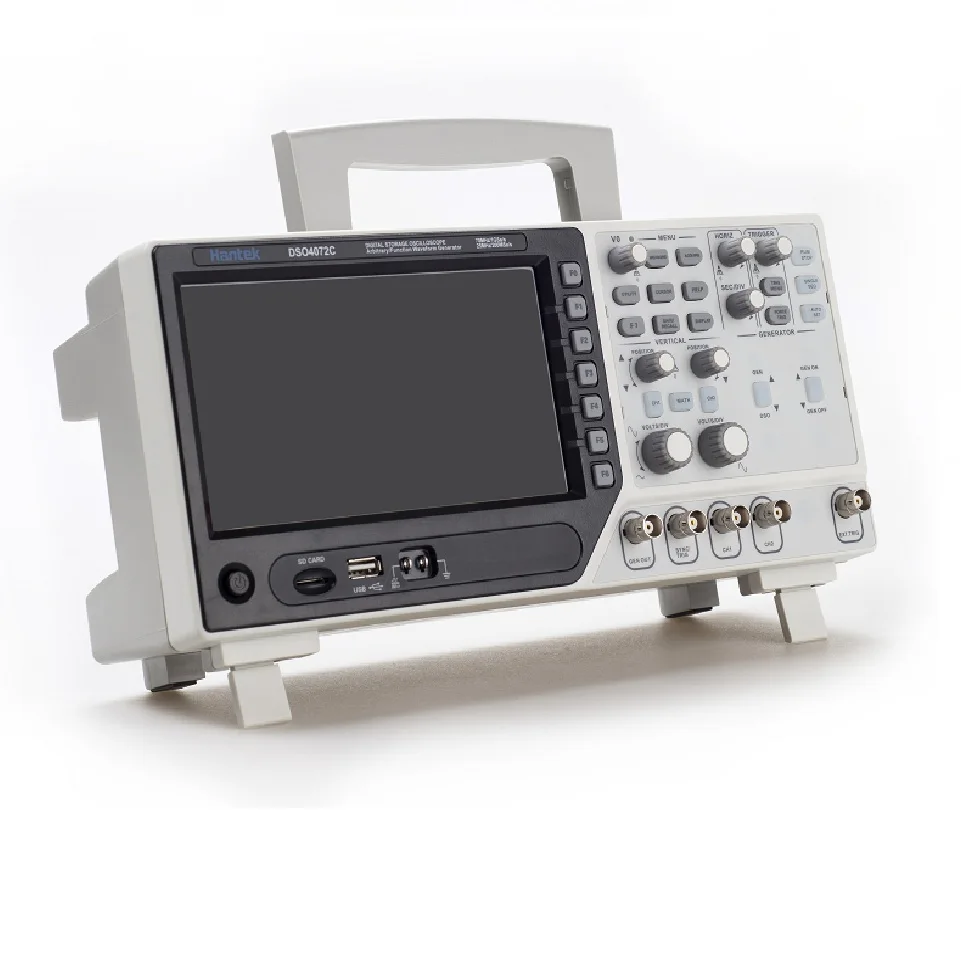Hantek Oscilloscope DSO4202C 2 Channels 200Mhz USB Osciloscopio Arbitrary / Function Waveform Generator 1GSa/s Sample Rate