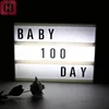 Free combination acrylic message led letters cinematic light box