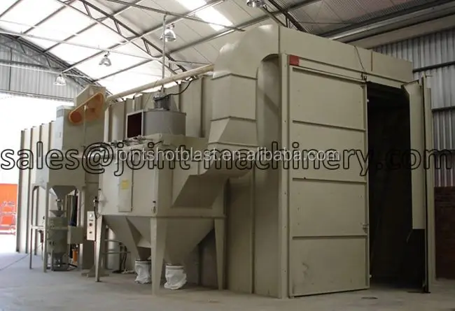 auto sand blast room for large parts
