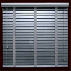 Office balcony wood venetians blinds Import 25mm and 35mm basswood shutter Custom made