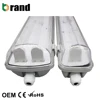 IP65 1200mm Tri-proof LED Light Fitting Double Tube Fixture 4ft LED Tri-proof Light 2*36W