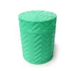 2018 luxury turquoise customized valentine christmas scented wax glass candle jar with lid