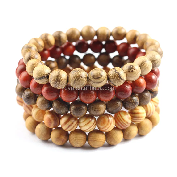 BW1016 Handmade natural wooden Sandalwood bead bracelets,elastic healing wood bead bracelet for women men, Multicolor
BW1016 Handmade natural wooden Sandalwood bead bracelets,elastic healing wood bead bracelet for women men, Multicolor