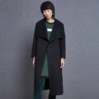 Women's Over-turn Lapel Slim Fit Style Two sided Wool Coat