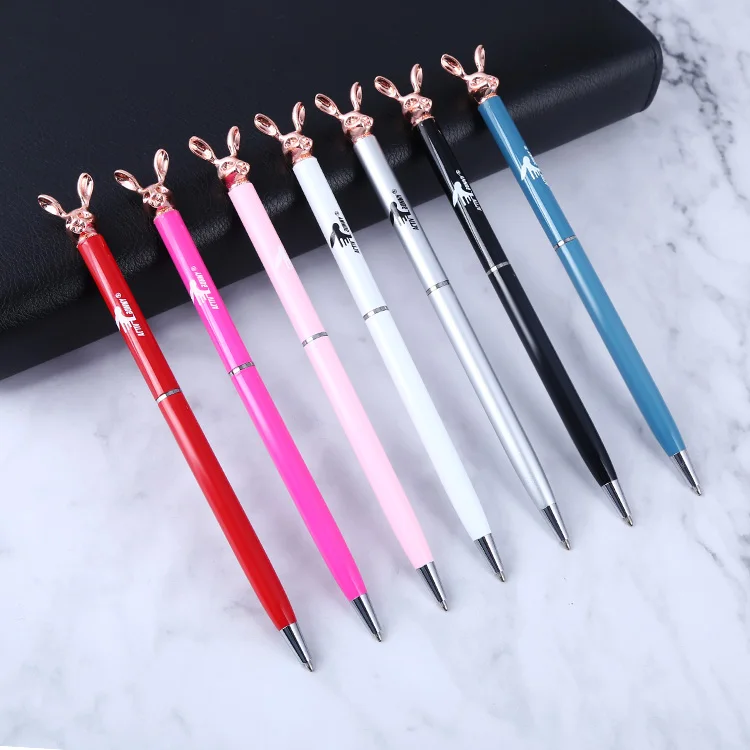 2019 Modern style wholesale advertising cartoon rabbit shape unique colors gel pen, Customized
2019 Modern style wholesale advertising cartoon rabbit shape unique colors gel pen, Customized