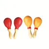 mexican custom Musical Teaching Aids Plastic Colorful yellow musical instrument maracas for kids