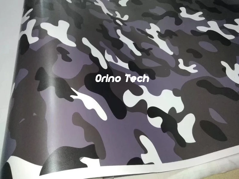 Black White Gray Camouflage Vinyl Wrap-3
