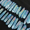 blue aqua aura spirit quartz crystal points wholesale