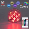 Wholesale Hot Selling Wedding Decoration Waterproof 24 Keys 16 Colors Underwater Candle Remote Controlled Submersible Led Light