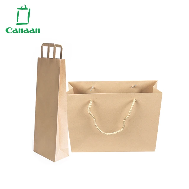 fashion design luxury brown recycled paper carrier bags