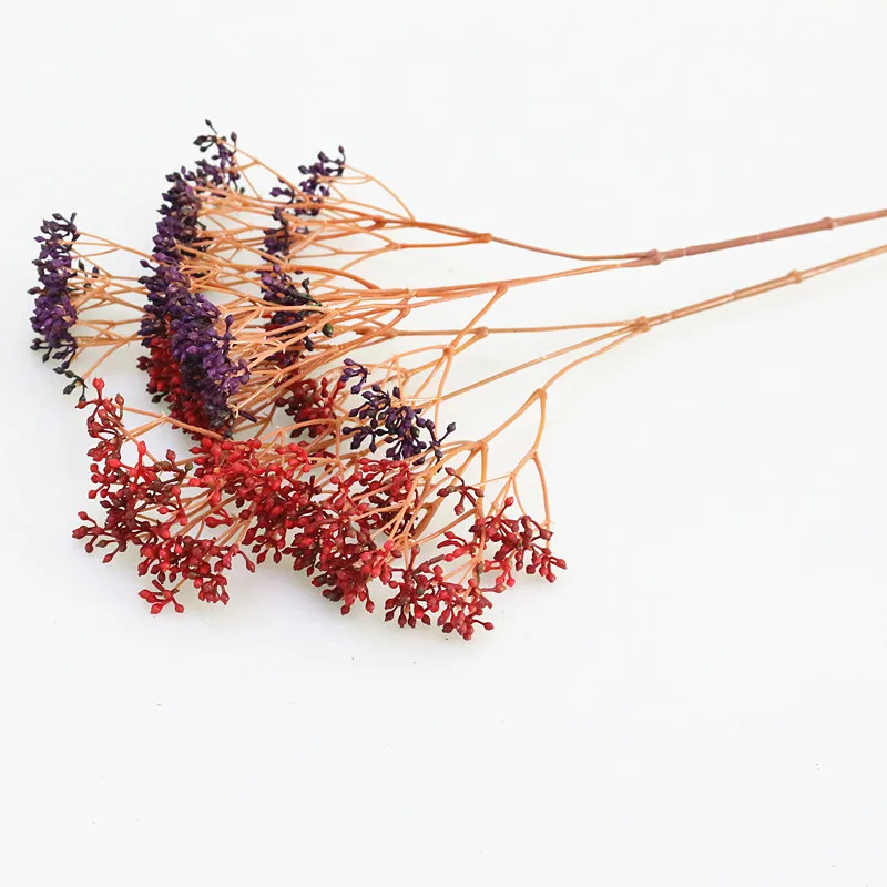 Flone Modern Simple Home Decoration Decorative Flower Plastic Flowers Artificial Plant Soft Rubber Fruit Imitation Flower (3)