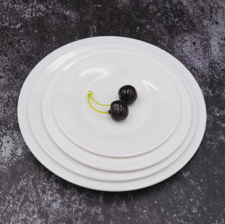 custom print restaurant white melamine round dinner plate 
custom print restaurant white melamine round dinner plate