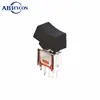 TL189 SRLS-102-A2T SPDT 3 Pin ON-ON 3A 125V/1.5A 250V Sub-Mini Rocker Toggle Switch PC Terminal With Bracket