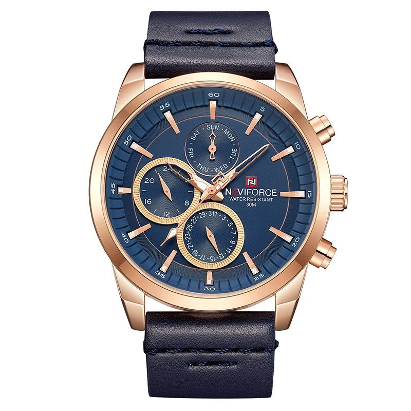NAVIFORCE 9148 Mens Watches Luxury Brand Men's Quartz Watches Man Waterproof Clock Men Sport Leather Strap Wrist Watch
NAVIFORCE 9148 Mens Watches Luxury Brand Men's Quartz Watches Man Waterproof Clock Men Sport Leather Strap Wrist Watch