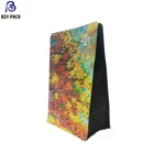 durable material printed customized 4 side seal clear/transparent slider zipper bag/pouch for iron wire