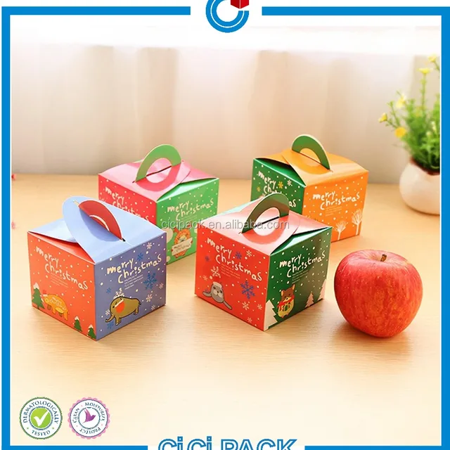 paper cmyk printing gift box christmas gift box for apple or