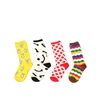 wholesale big stocks mens dress socks cotton jacquard happy funny socks
