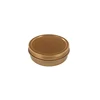 Round Gold Candle Tin Box With Screw Lid