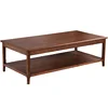 High Quality Durable Solid Wood Tea Table Double Deck
