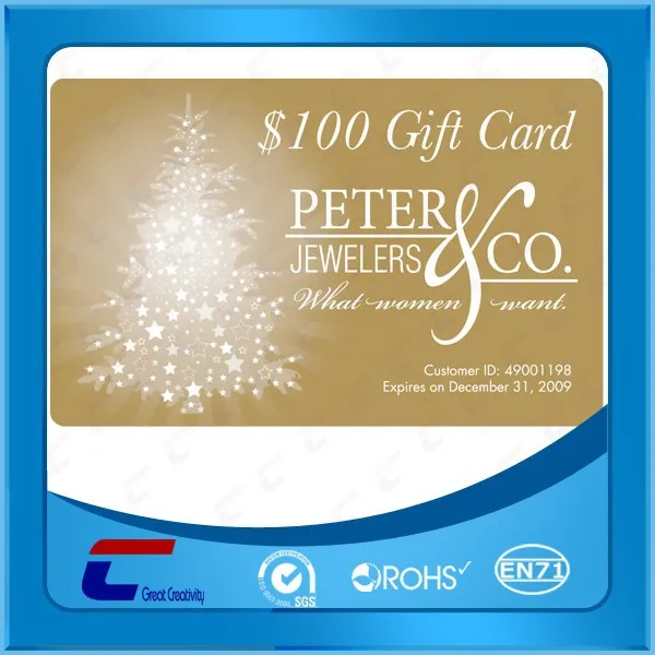 pvc card blank giftcard pvc card