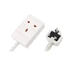 BS1363 Standard UK 3 Pin AC Power Cable Mains Leads Male Socket BSI Approval 13A 250V Flat Plug Extension Cord