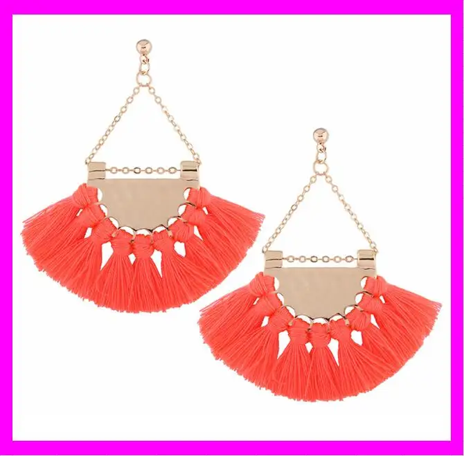 KDA4731 Latest wholesale custom tassel silk thread earrings KDA4731 Latest wholesale custom tassel silk thread earrings