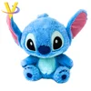 Wholesale Lovely Customized Blue Stuffed Stitch Plush Toy Animal Cartoon Toy with Cartoon Eyes Big Ears