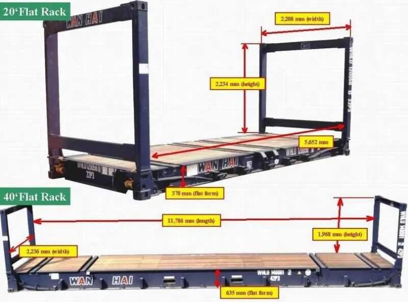 40 flat rack чертеж