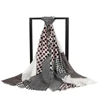 2019 Fashion Women Big Size Leisure Style Denim Match Viscose Dots Scarf