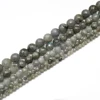 China Wholesale 1 Strand A+ Natural Stone Blue Light Labradorite Faceted Gemstone Loose Bead