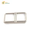 Custom solid metal double pin buckle custom color iron buckle belt buckle for bag